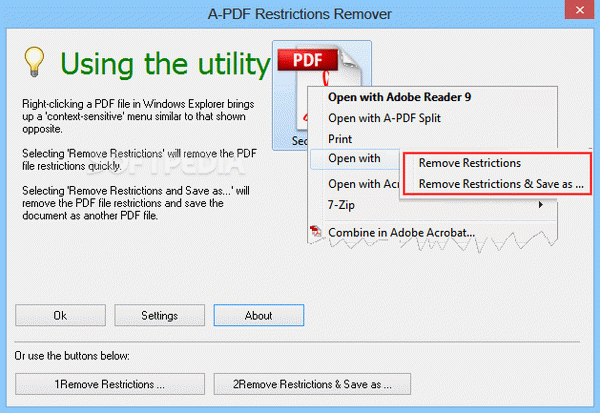A-PDF Restrictions Remover Crack + Serial Number