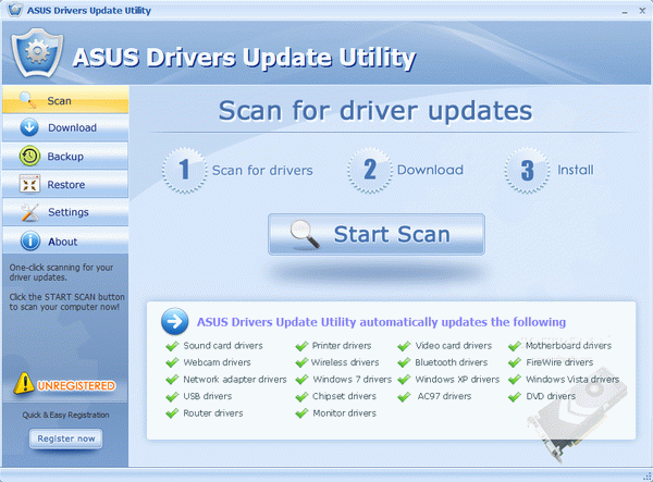ASUS Drivers Update Utility Crack With Serial Number Latest 2021