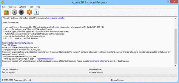 Accent ZIP Password Recovery Crack With Serial Key