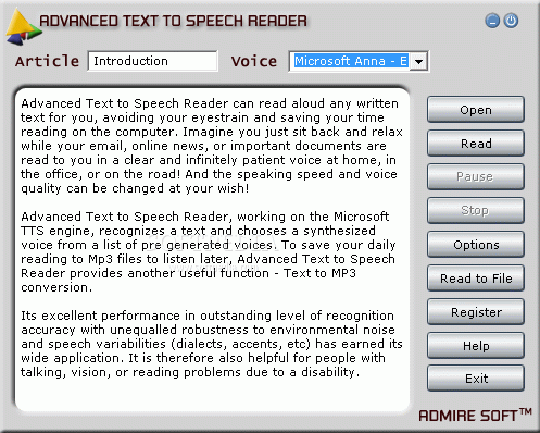 Advanced Text to Speech Reader Keygen Full Version