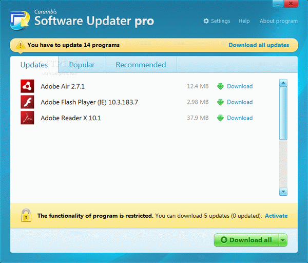 Carambis Software Updater Pro Crack & Activation Code