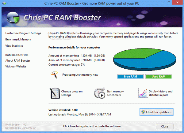 Chris-PC RAM Booster Crack + Activation Code