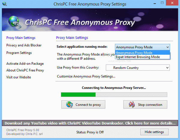 ChrisPC Free Anonymous Proxy Crack With License Key 2022