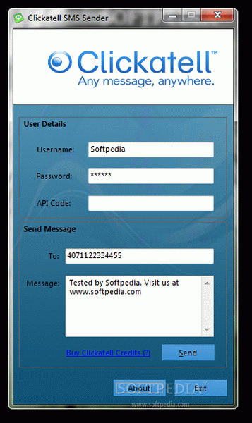 Clickatell SMS Sender Crack & Keygen