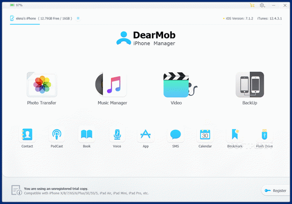 DearMob iPhone Manager Crack With Serial Number Latest