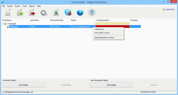 Ecsow Dialer for Skype Crack + Keygen Updated