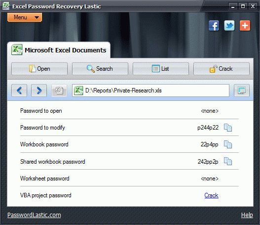 Excel Password Recovery Lastic Crack With Activator Latest
