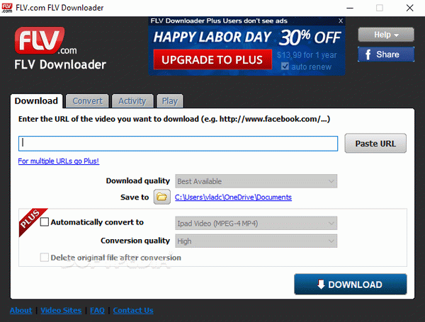FLV.com FLV Downloader Crack Plus Activator