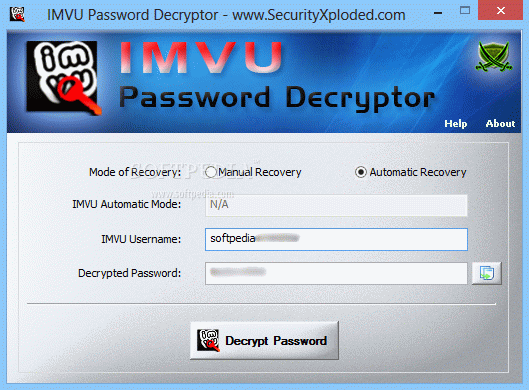 IMVU Password Decryptor Crack + Keygen Updated