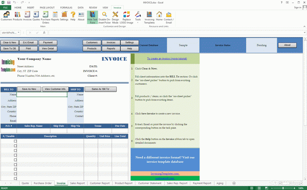 Invoice Manager for Excel Serial Number Full Version
