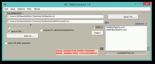 M EMail Extractor Crack & Activation Code