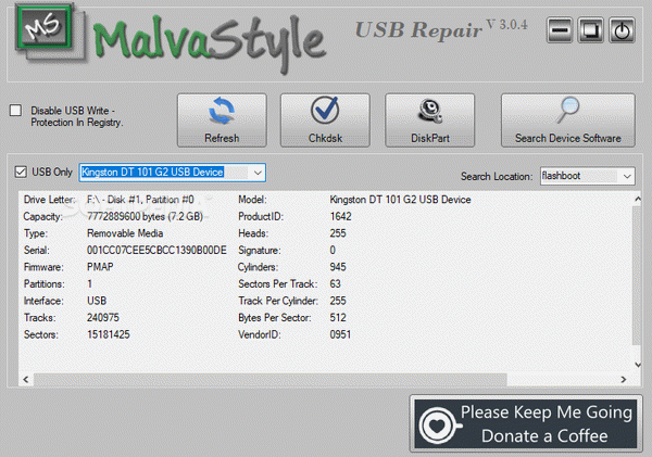 Malvastyle USB Repair Crack Plus Keygen