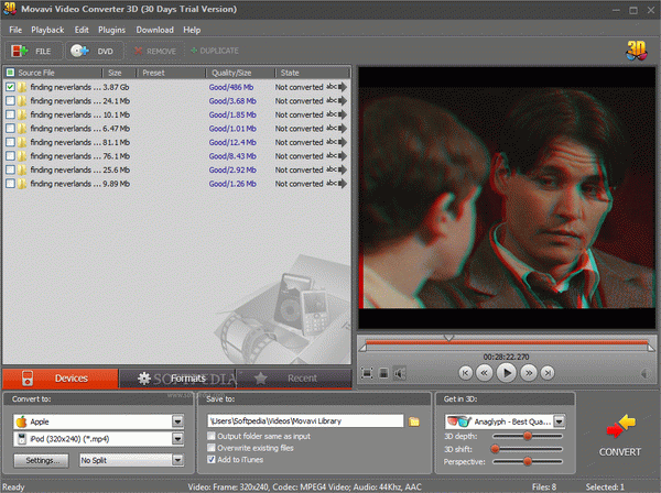 Movavi Video Converter 3D Crack With Activator