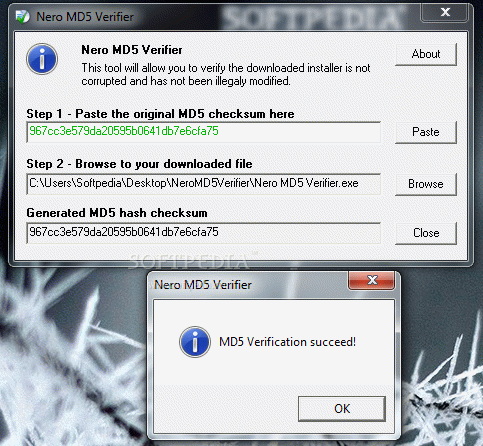 Nero MD5 Verifier Crack & License Key