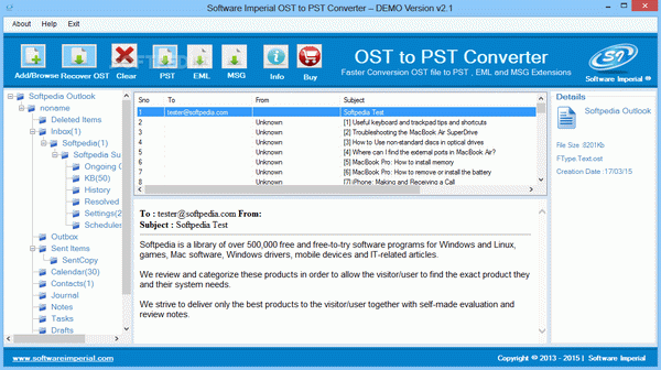 Software Imperial OST to PST Converter Crack Plus Serial Number
