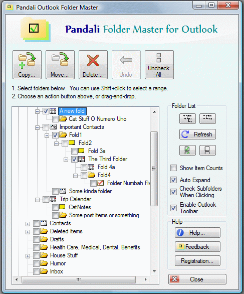 Pandali Folder Master for Outlook Crack & Serial Number