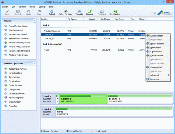AOMEI Partition Assistant Standard Edition Crack With Serial Key Latest