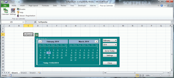 Pop-up Excel Calendar Crack + Keygen