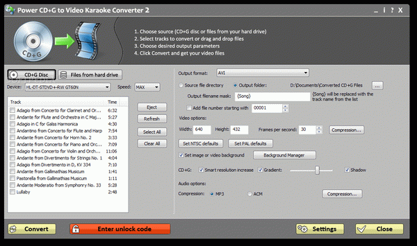 Power CD+G to Video Karaoke Converter Crack Plus License Key