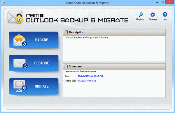 REMO Outlook Backup & Migrate Crack & License Key