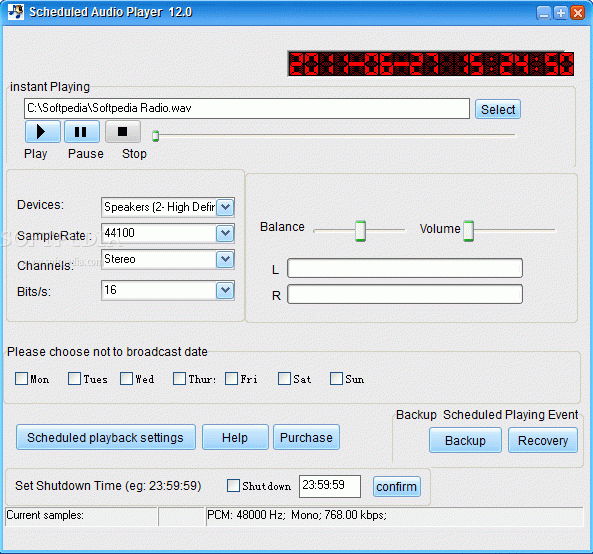 Scheduled Audio Player Crack Plus Serial Number