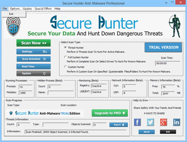 Secure Hunter Anti-Malware Professional Crack With Serial Key Latest 2021