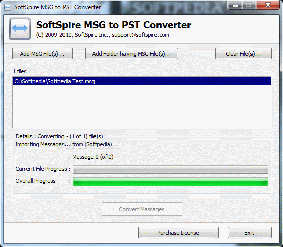 SoftSpire MSG to PST Converter Crack With Serial Number 2021