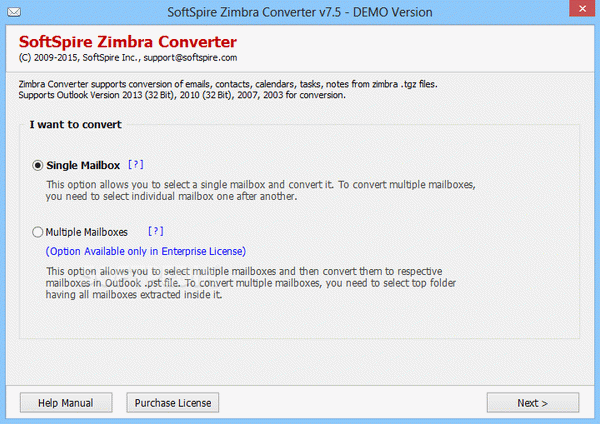 SoftSpire Zimbra Converter Serial Key Full Version