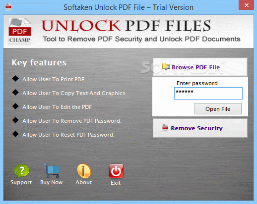 Softaken Unlock PDF File Crack + Serial Key Download