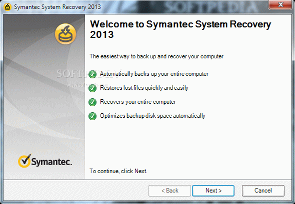 Symantec System Recovery (formerly Symantec Backup Exec System Recovery) Crack & Activator