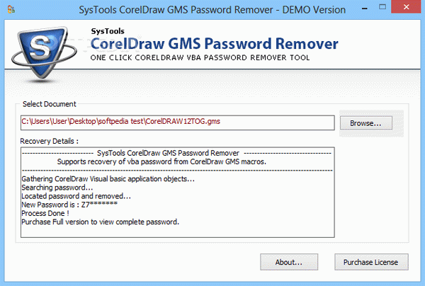 SysTools CorelDraw GMS Password Remover Serial Number Full Version