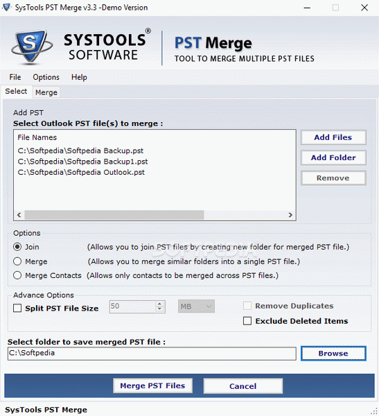 SysTools PST Merge Crack With Serial Key Latest