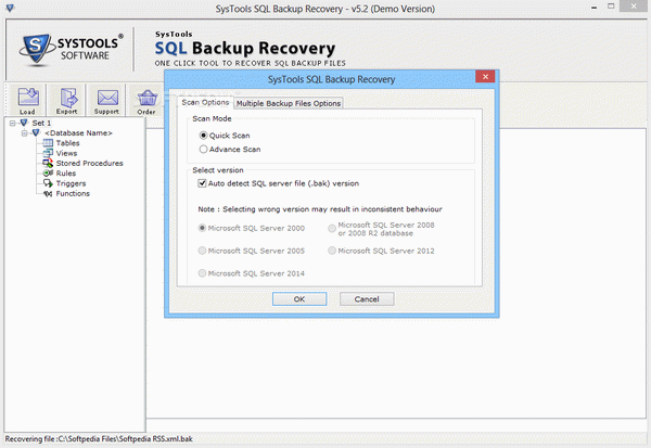 SysTools SQL Backup Recovery Crack + Keygen