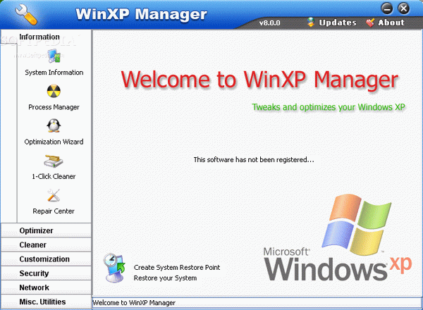 WinXP Manager Crack + Serial Key Updated