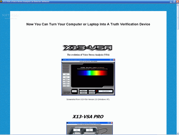 X13-VSA Voice Lie Detector Crack + Activator Download