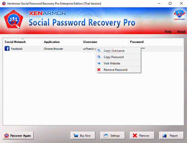 XenArmor Social Password Recovery Pro Crack With Serial Number