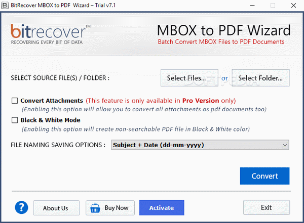 BitRecover MBOX to PDF Wizard Crack With Activator Latest 2024