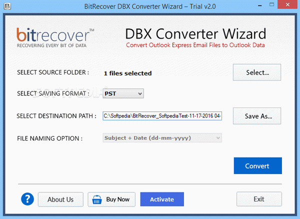 DBX Converter Wizard Crack + Serial Key