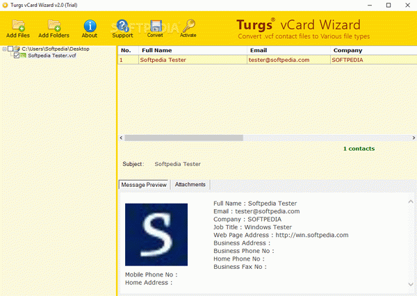 Turgs vCard Wizard Crack With Activation Code Latest 2021