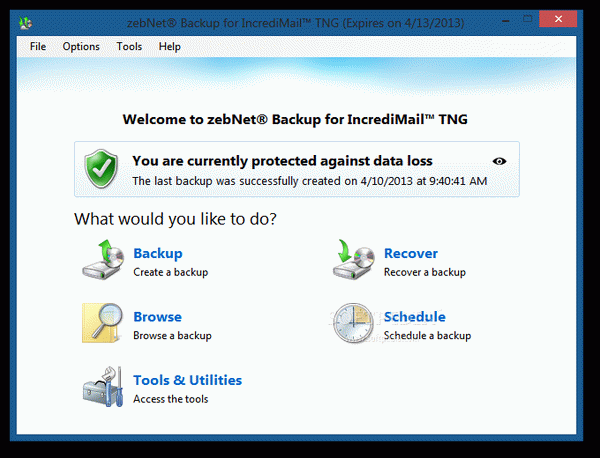 zebNet Backup for IncrediMail TNG Crack With Activation Code Latest 2022