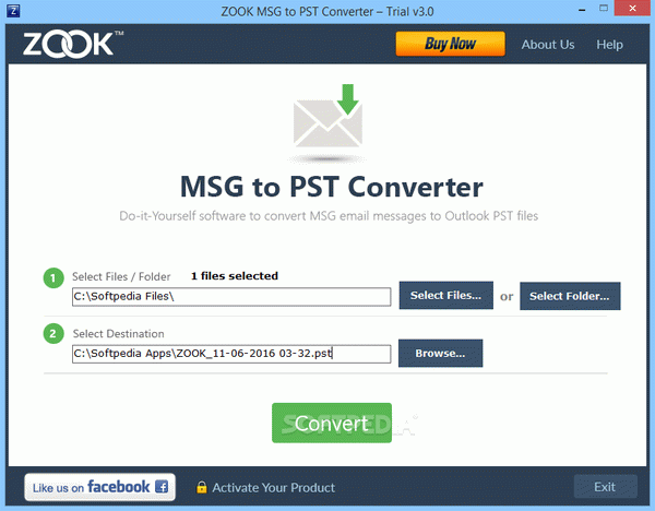 ZOOK MSG to PST Converter Activation Code Full Version